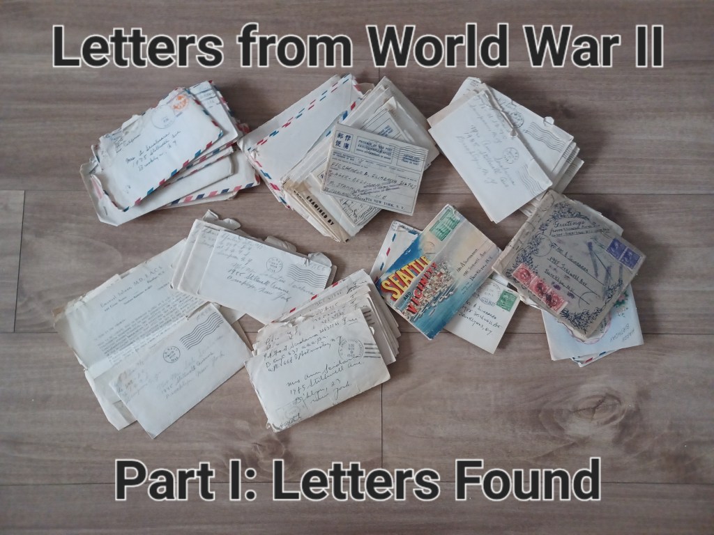Letters from WW2 (Part I): Letters Found